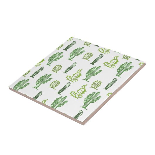 Cute Succulent Lovely Cactus Decorative Tile Tegeltje (Zijkant)