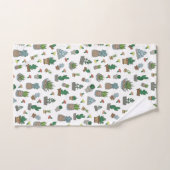 Cute Succulent Potent Planten Pattern Bad Handdoek (Handdoek)