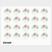 Cute Succulents Cactus Vrijgezellenfeest Ronde Sticker (Vel)