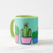 Cute Succulents Coffee Mok (Voorkant links)