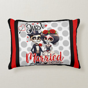Cute Sugar Skull Accent Kussen