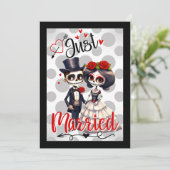 Cute Sugar Skull Bedankkaart (Staand voorkant)
