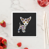 cute sugar skull chihuahua servet (Insitu)
