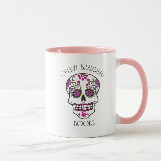 Cute Sugar Skull Coffee Mok (Rechts)