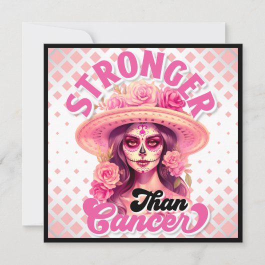 Cute Sugar Skull Feestdagenkaart (Voorkant)