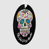 Cute Sugar Skull Happy Day of the Dead Ornament (voorkant)