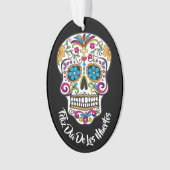 Cute Sugar Skull Happy Day of the Dead Ornament (voorkant)