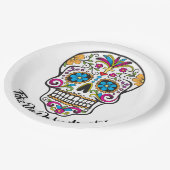Cute Sugar Skull Happy Day of the Dead Papieren Bordje (Gekanteld)