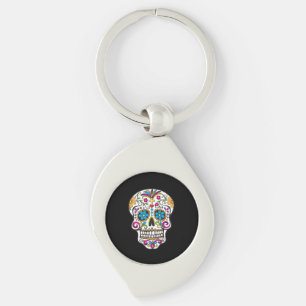 Cute Sugar Skull Happy Day of the Dead Sleutelhanger
