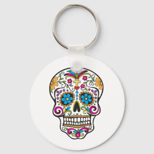 Cute Sugar Skull Happy Day of the Dead Sleutelhanger
