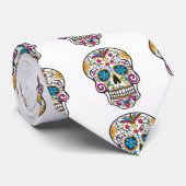 Cute Sugar Skull Happy Day of the Dead Stropdas (Opgerold)