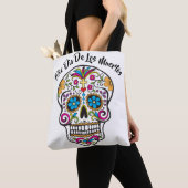 Cute Sugar Skull Happy Day of the Dead Tote Bag (Dichtbij)