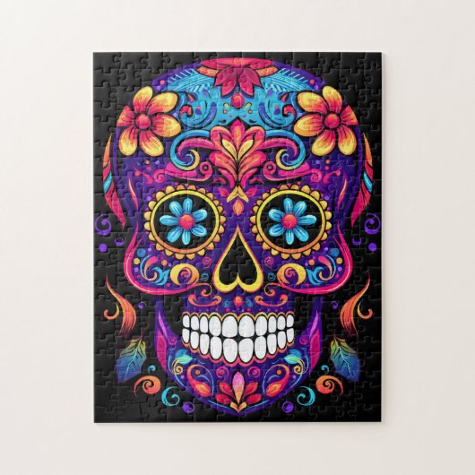 Cute Sugar Skull Legpuzzel (Verticaal)