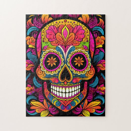 Cute Sugar Skull Legpuzzel (Verticaal)