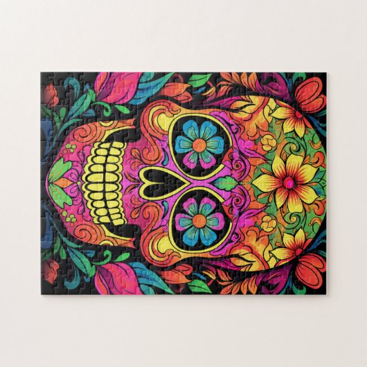 Cute Sugar Skull Legpuzzel (Horizontaal)