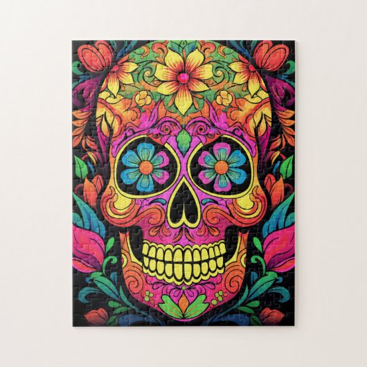 Cute Sugar Skull Legpuzzel (Verticaal)