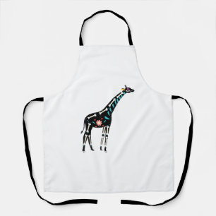 Cute Sugar Skull Mexicaanse Giraffe Halloween Day Schort