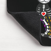 Cute Sugar Skull Mexican Cat Halloween Day of the Muismat (Hoek)