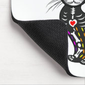 Cute Sugar Skull Mexican Cat Halloween Day of the Muismat (Hoek)