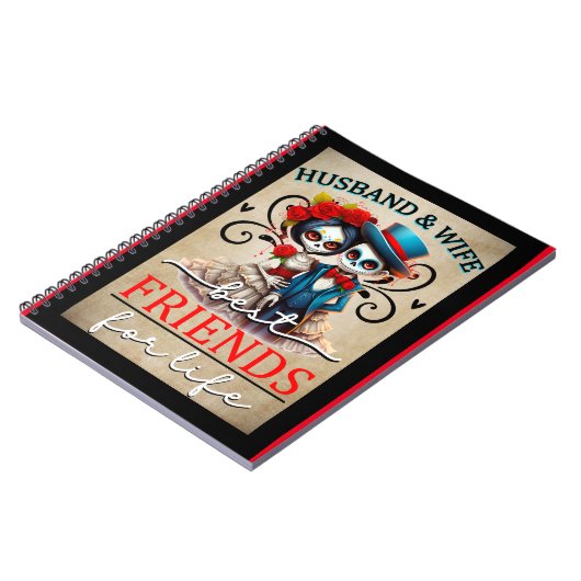 Cute Sugar Skull Notitieboek (Linkerzijde)