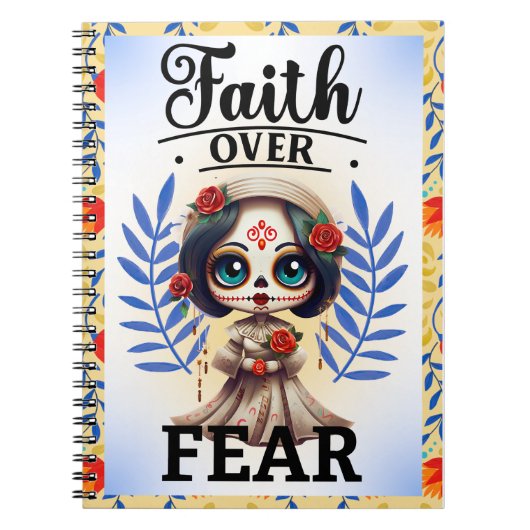 Cute Sugar Skull Notitieboek (Voorkant)