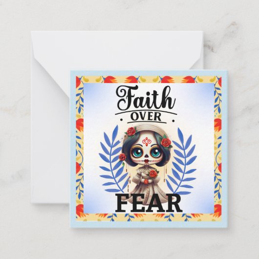 Cute Sugar Skull Notitiekaartje (Voorkant)