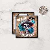 Cute Sugar Skull Notitiekaartje (Voorkant / Achterkant in situ)