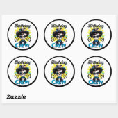 Cute Sugar Skull Ronde Sticker (Vel)
