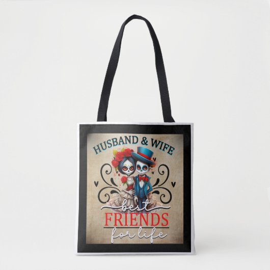 Cute Sugar Skull Tote Bag (Voorkant)
