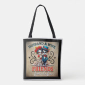 Cute Sugar Skull Tote Bag (Achterkant)