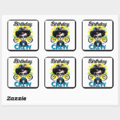 Cute Sugar Skull Vierkante Sticker (Vel)