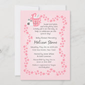 Cute Sugar & Spice Baby shower Invitation Kaart (Voorkant)