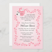 Cute Sugar & Spice Baby shower Invitation Kaart (Voorkant / Achterkant)