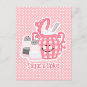 Cute Sugar & Spice-Briefkaart Briefkaart
