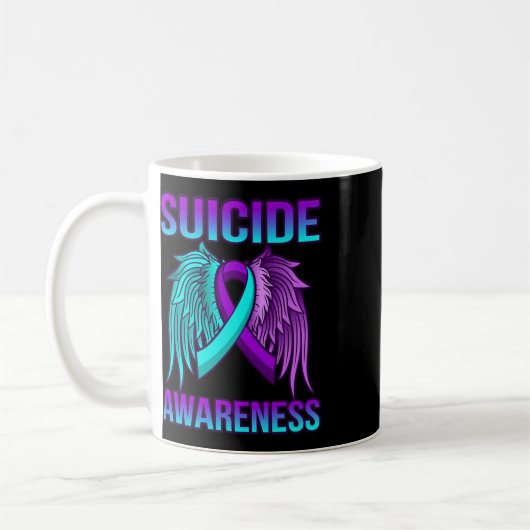 Cute Suicide Awareness Wings Happy Support Graphic Koffiemok (Links)
