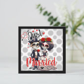 Cute Suiker Schedel Feestdagenkaart (Staand voorkant)