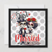 Cute Suiker Schedel Feestdagenkaart (Voorkant)
