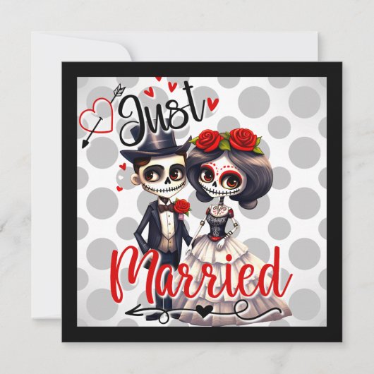 Cute Suiker Schedel Feestdagenkaart (Voorkant)