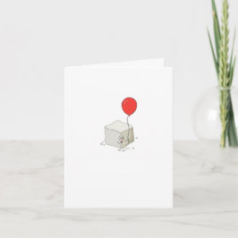 Cute suikerklontje kaart, suiker en ballon kaart