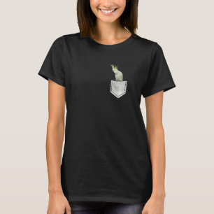 Cute Sulfur Crested Cockatau Pocket Parrot T-shirt