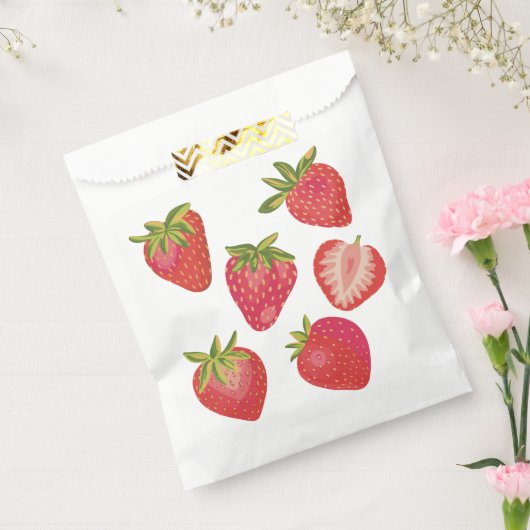 Cute Summer aardbery Bedankzakje (Gezegeld)