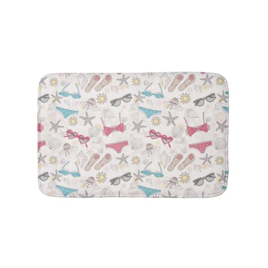 Cute Summer Abstract Pattern Badmat (Voorkant)