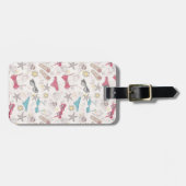 Cute Summer Abstract Pattern Bagagelabel (Voorkant horizontaal)