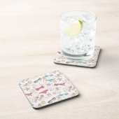 Cute Summer Abstract Pattern Bier Onderzetter (Rechterzijde)