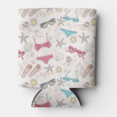 Cute Summer Abstract Pattern Blikjeskoeler (Voorkant)
