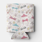 Cute Summer Abstract Pattern Blikjeskoeler (Achterkant)