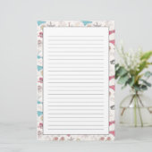 Cute Summer Abstract Pattern Briefpapier (Staand voorkant)