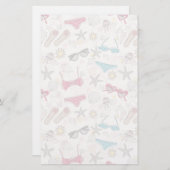 Cute Summer Abstract Pattern Briefpapier (Voorkant / Achterkant)