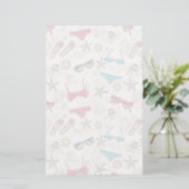 Cute Summer Abstract Pattern Briefpapier (Staand voorkant)