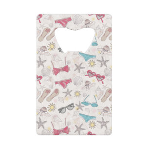 Cute Summer Abstract Pattern Creditkaart Flessenopener